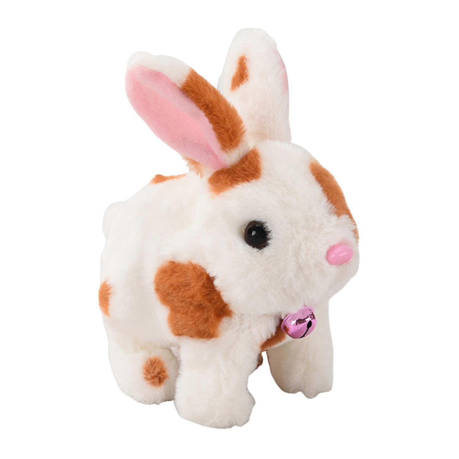 Bunby Realistic Talking Walking Bunny Toy, Easter Interactive Plush Bunny Robot