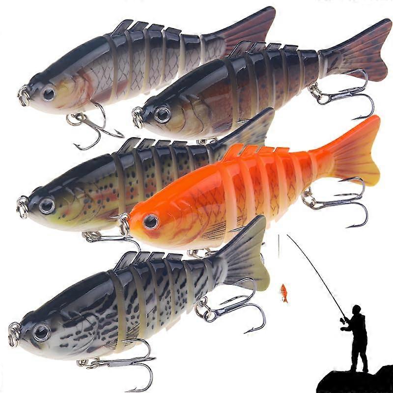 Bionic Swimming Lure for Freshwater and Saltwater, Realistic 3D Bait Fish Simulation for Fishing Enthusiasts
