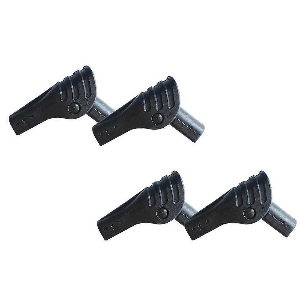 4pcs Portable Tent Joint Folding Support Rod Adapter Collapsible Tent Connector Steel Pole Foldable Reinforcement Lightweight Fiberglass Black Nylon