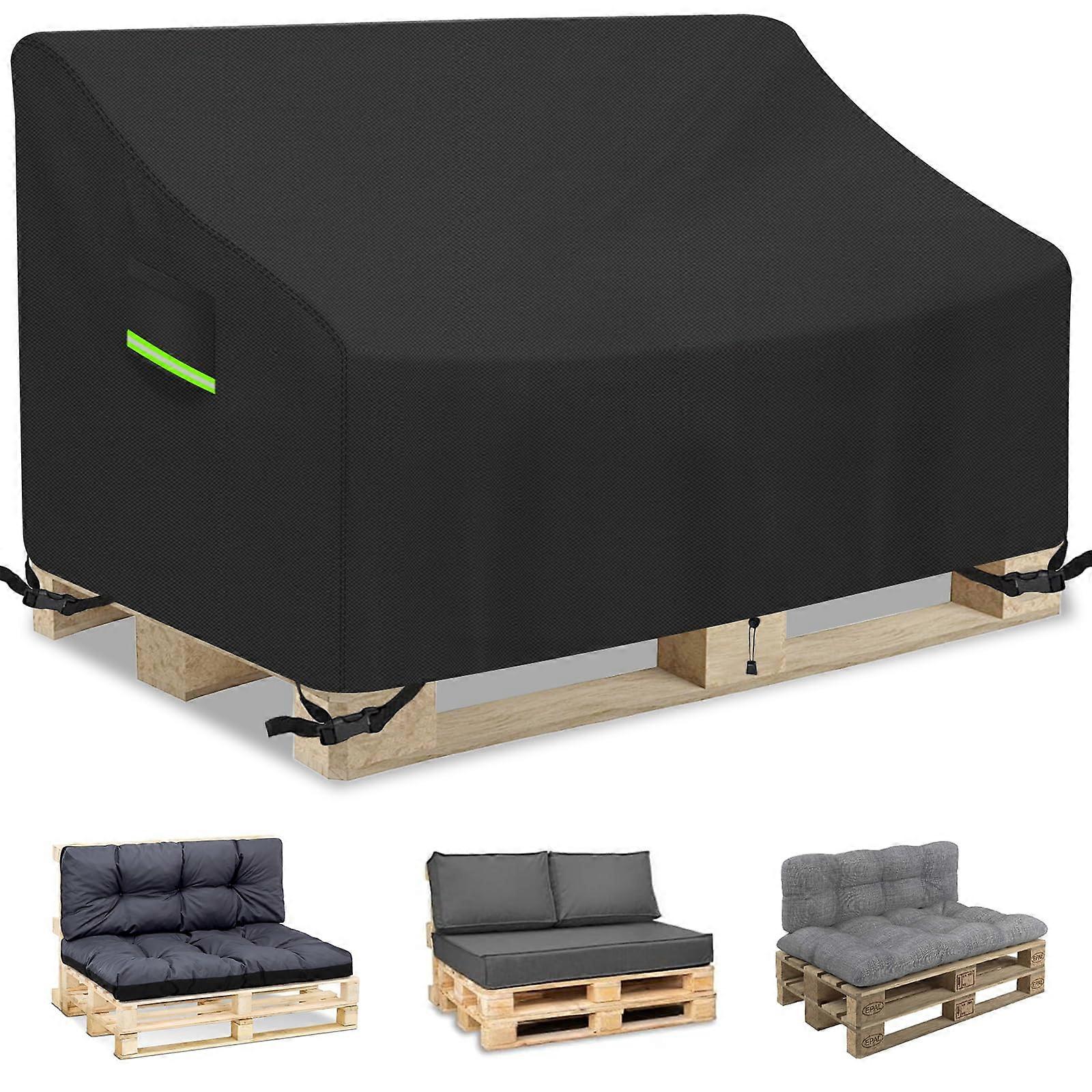 Pallet Bench Cover, 600D Oxford,, Windproof, UVResistant, Black