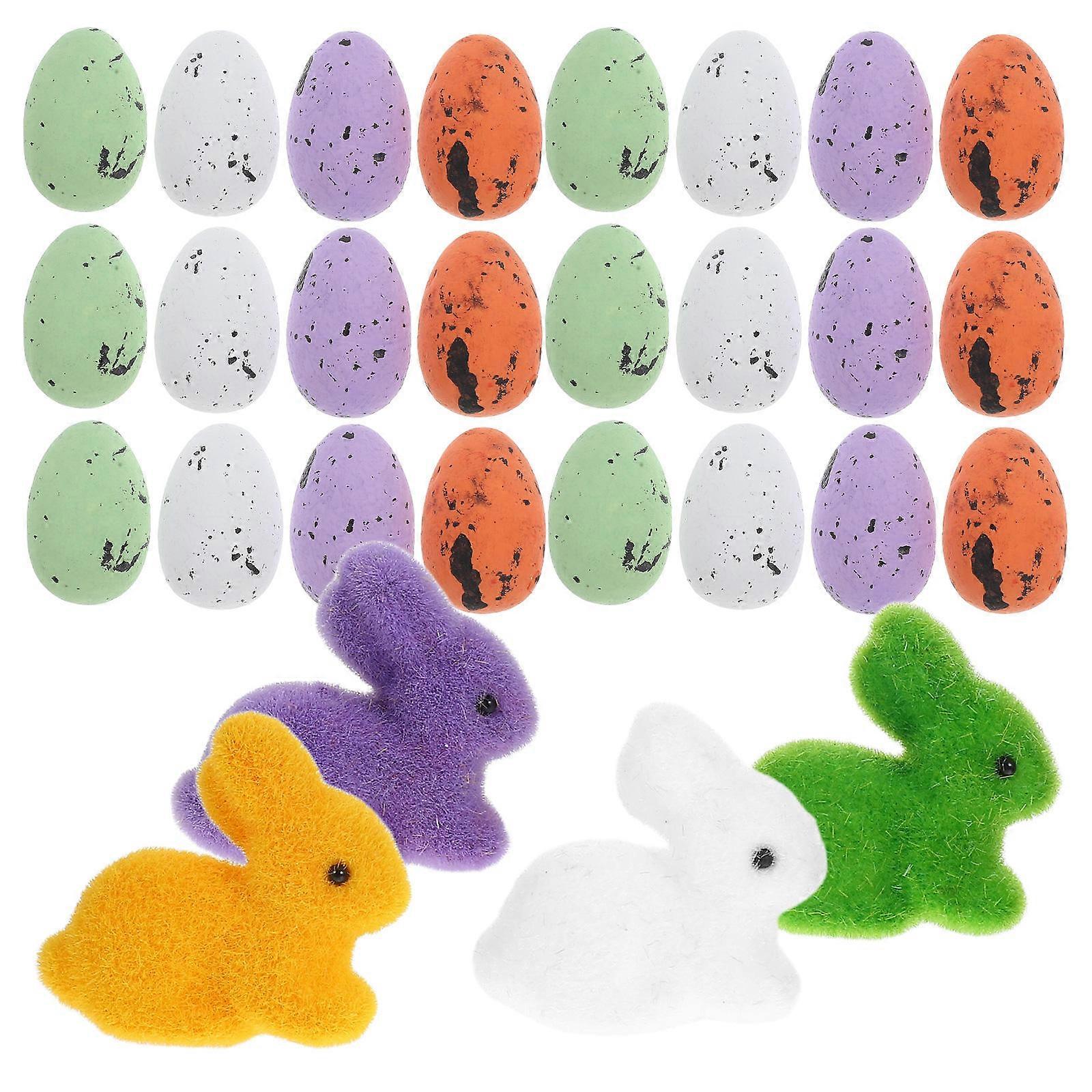 Easter Theme Decoration Egg Favors Cute Design Mini Rabbit Shape Home Decor 1Set