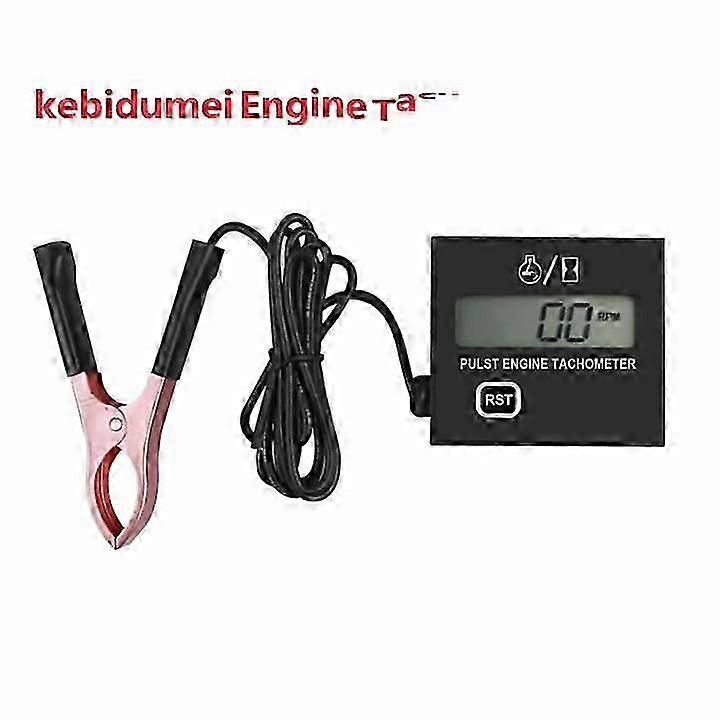 Gasoline Engine Digital Display Tach Hour Meter Gauge Inductive Speedometer Car Stroke Tachometer Motorcycle Lawn Mower