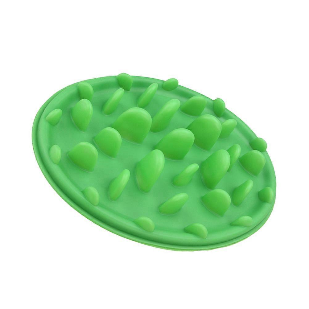 Slow Feeding Pet Bowl Round Silicone For Puppies Prevent Reduce Bloating Large 1Pack