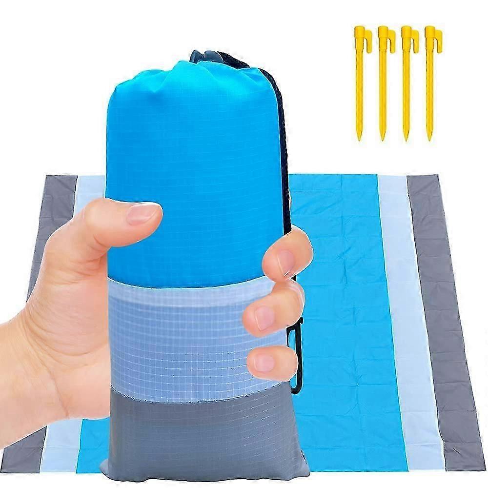 Ultralight Beach Blanket - Oversized Waterproof Foldable 210 x 200 cm