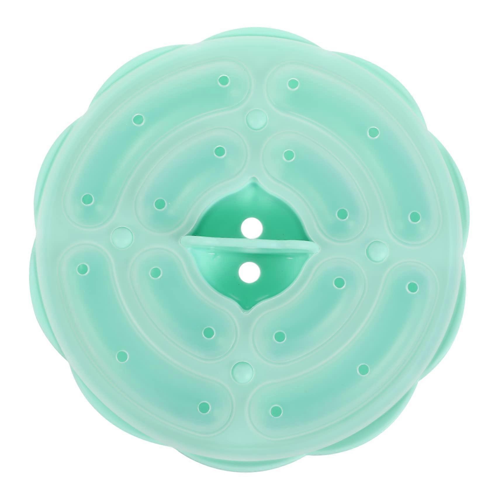 Sausage Hot Dog Mould Silicone Food Safe DIY Mould for Muffins and Round Bread, Flexible Design, Green, 15.3x15.3x3.2CM