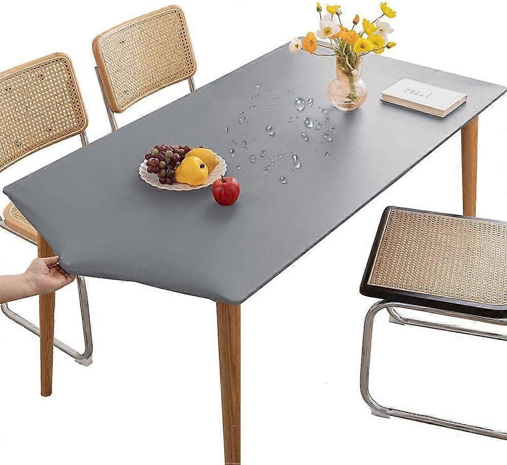 1 rectangular tablecloth, elastic