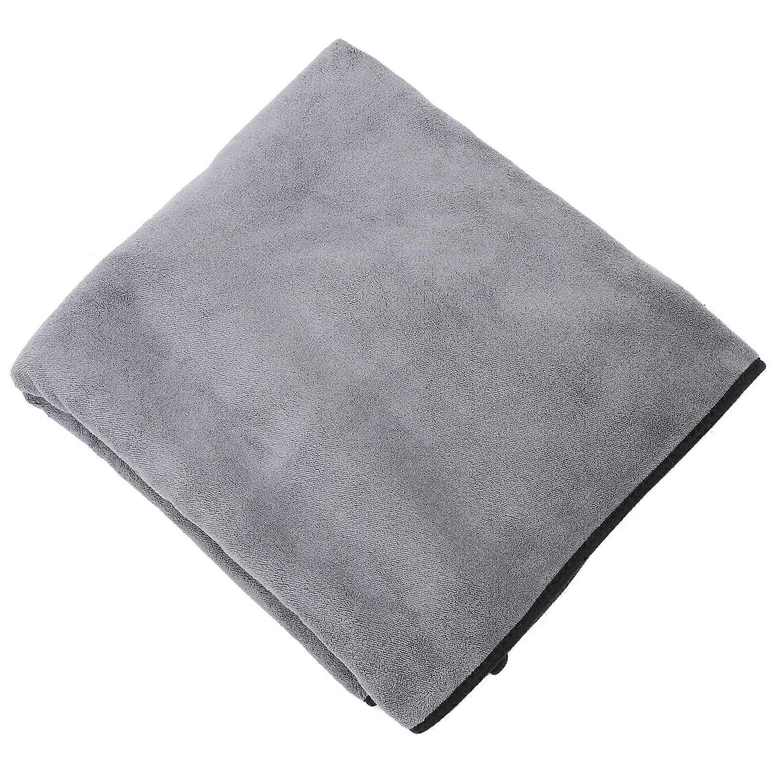 Drying Dog Towel Water Absorption Machine Washable Pet Bath Towel for Bath Time Dark Grey S 1Pc