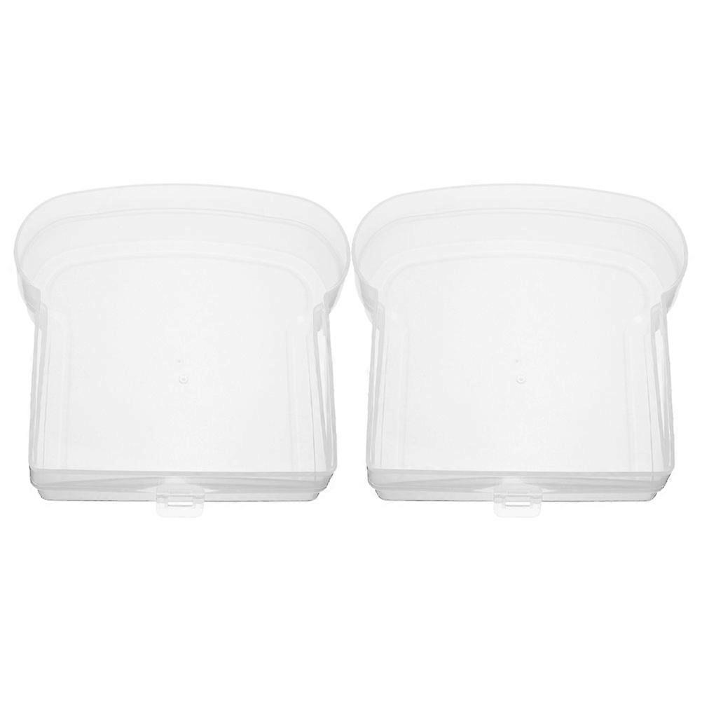 Bread Proofing Box Toast Boxes Fruit Box For Household Users PP Material 13.00X12.30X4.00CM 2Pcs