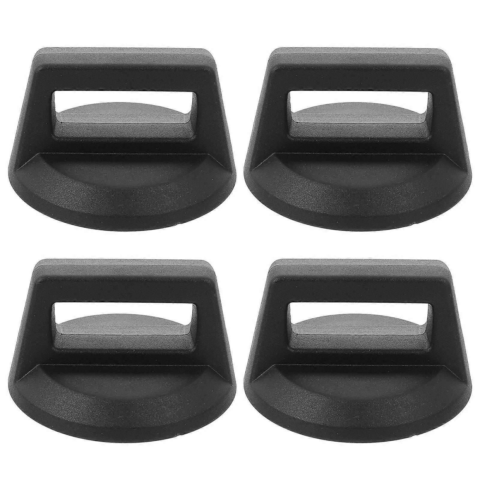 Heat Resistant Pot Lid Knob Easy to Install Black 8X8X4.5CM 4Pcs