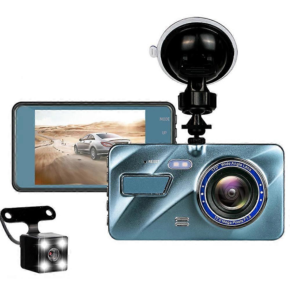 1080P Car Dash Cam Front Rear IR Night Vision DVR Camera Dual Video Recorder