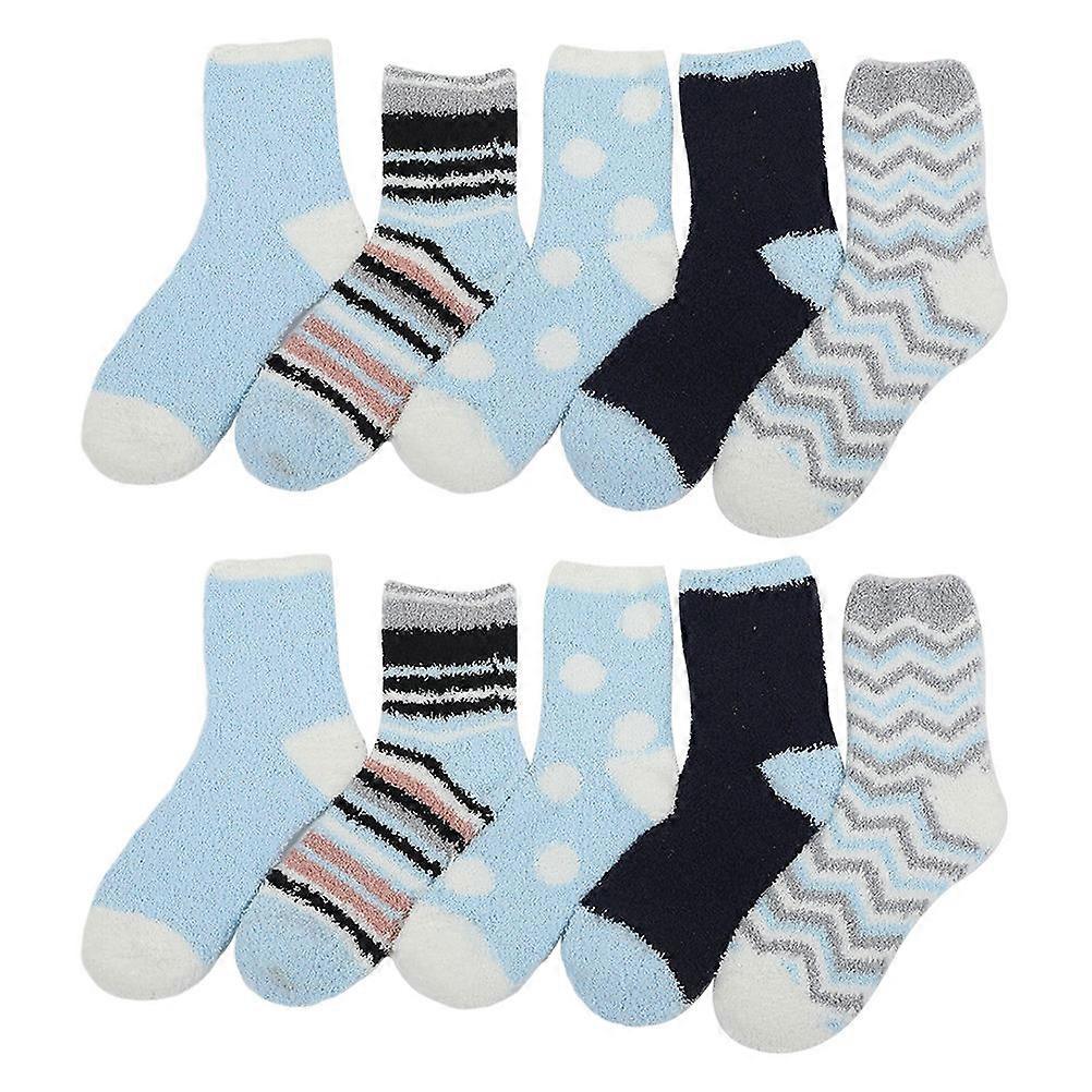 Home Sleeping Socks Ladies Socks Elastic Wear Resistant Assorted Color 5 Pairs