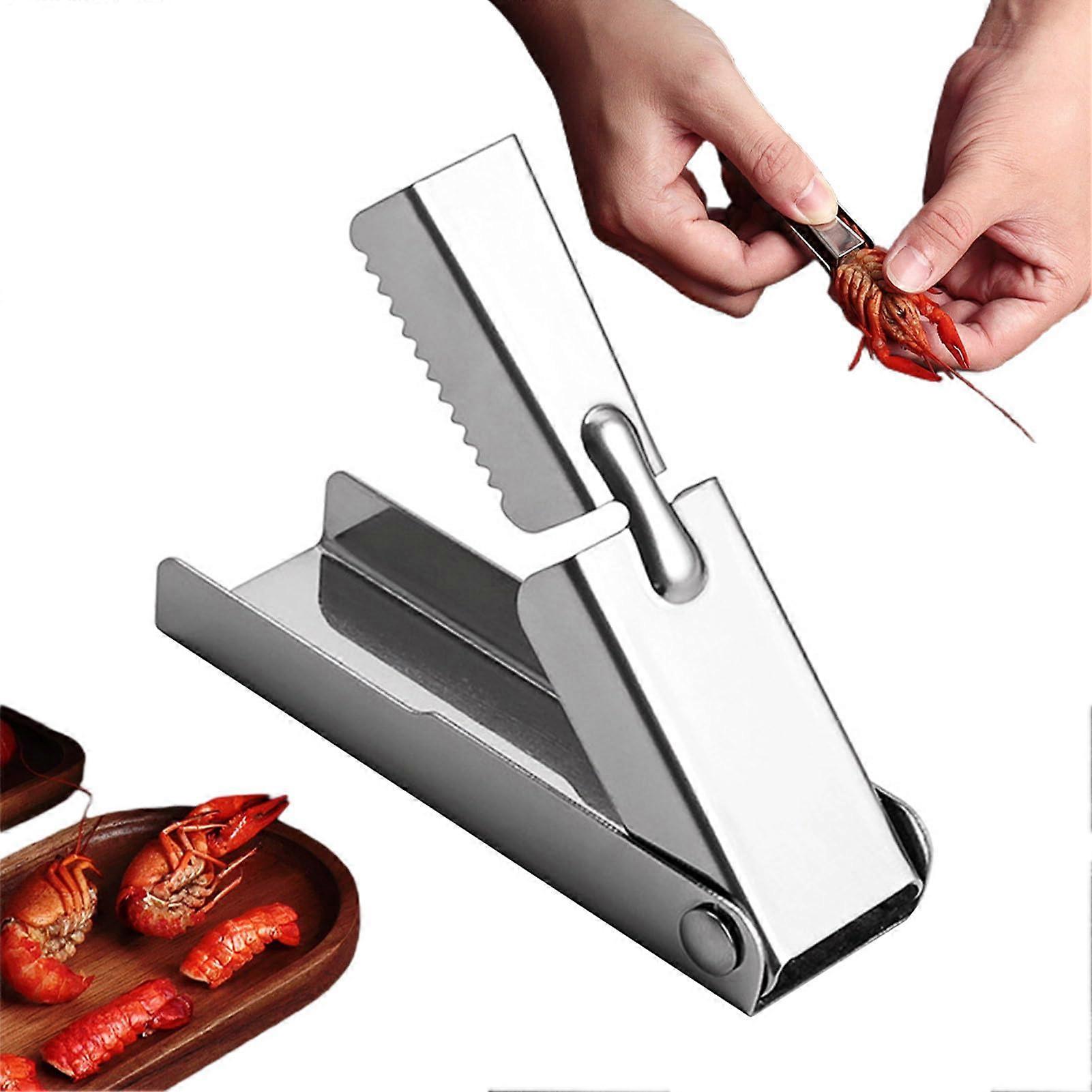 Crawfish Peeler, Shrimp Peeling Tool with Non-Slip Grip, Portable Crab Shucker Scissors for Shellfish and Seafood