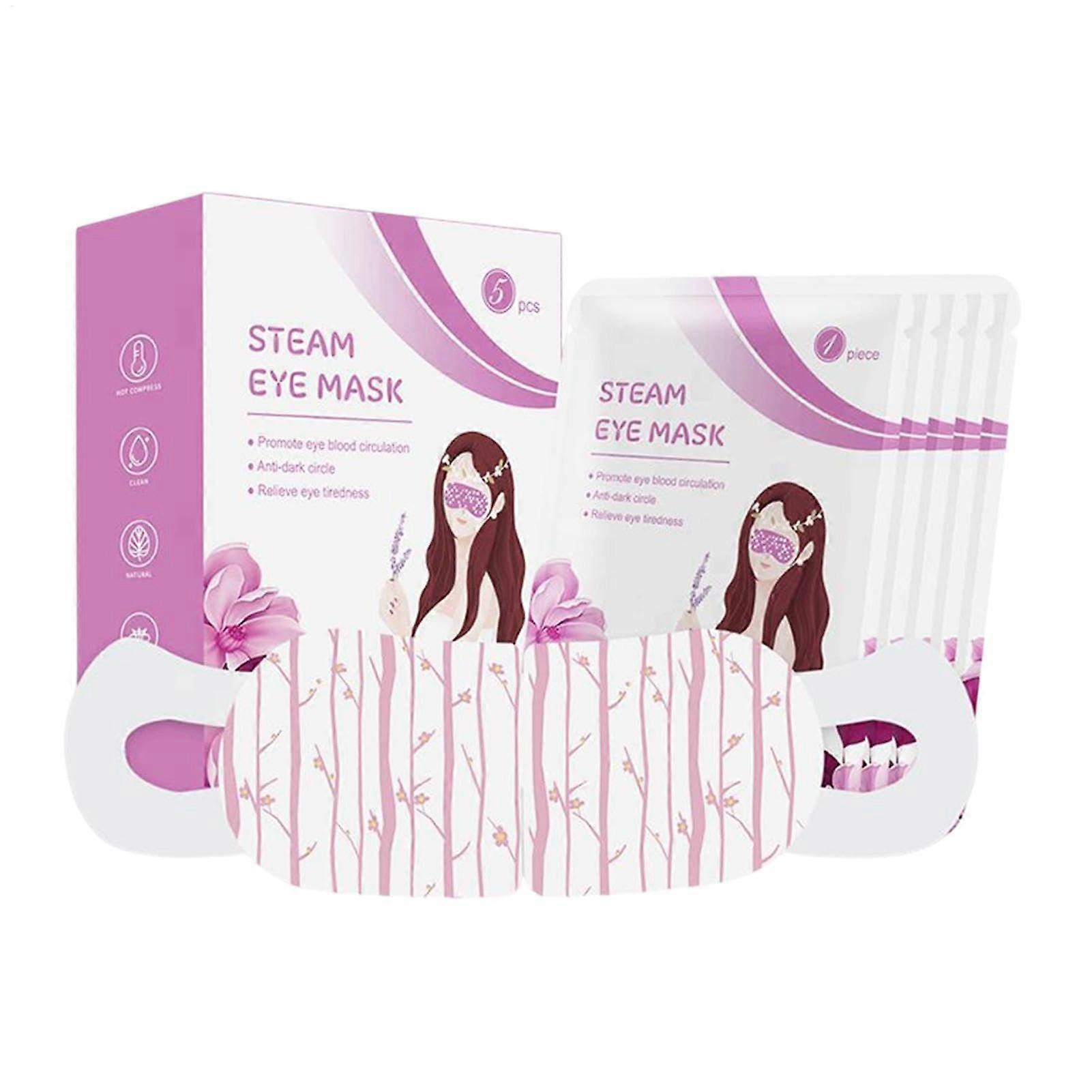 Warm Eye Veil - Automatic Heating Steam Eye Mask with Elastic Ear Strap, Portable Lavender Relaxation Aid for Eye Relief
