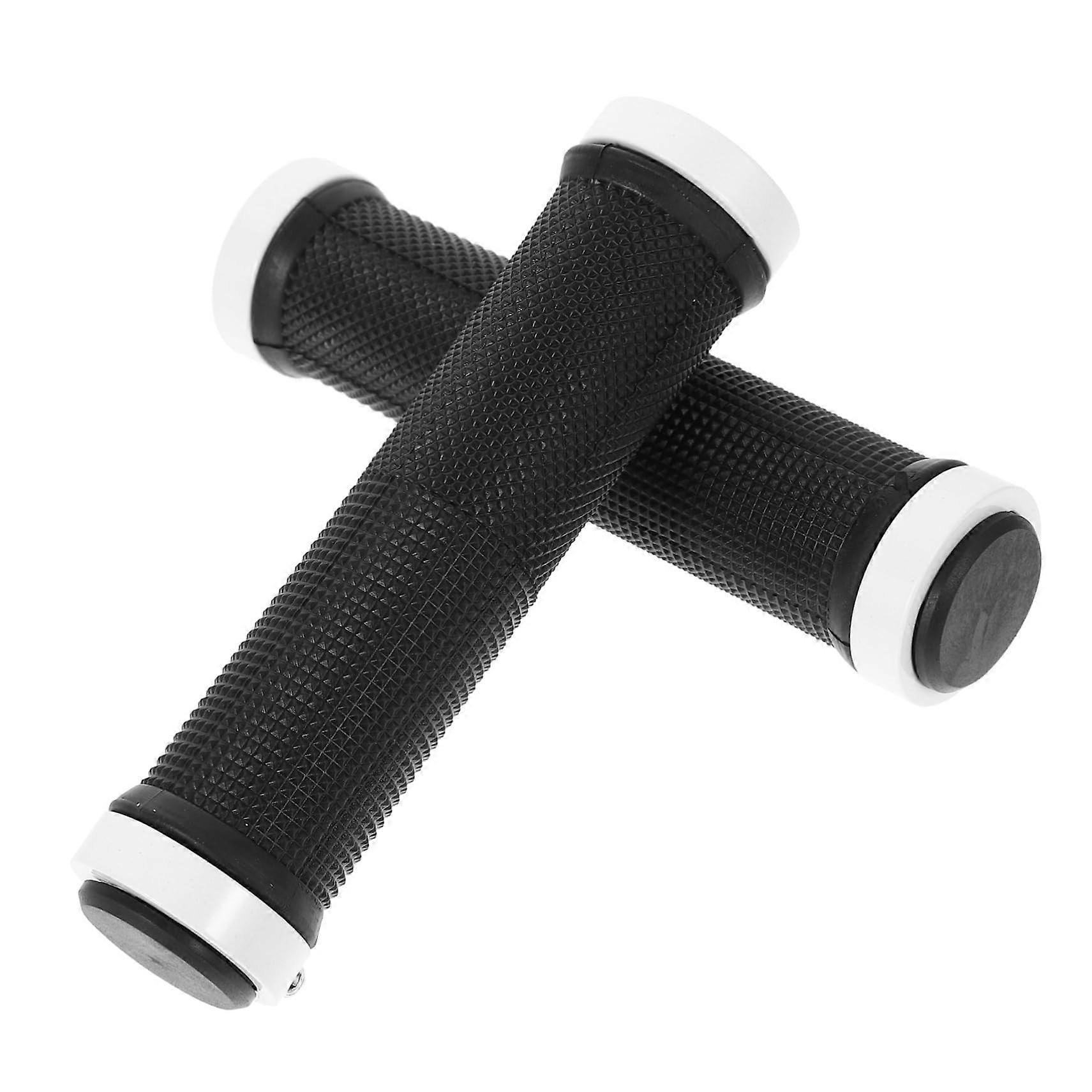 Bicycle Rubber Grips 2-Pack Non-Slip Ergonomic Handles for Mountain Bikes Easy Installation and Replacement