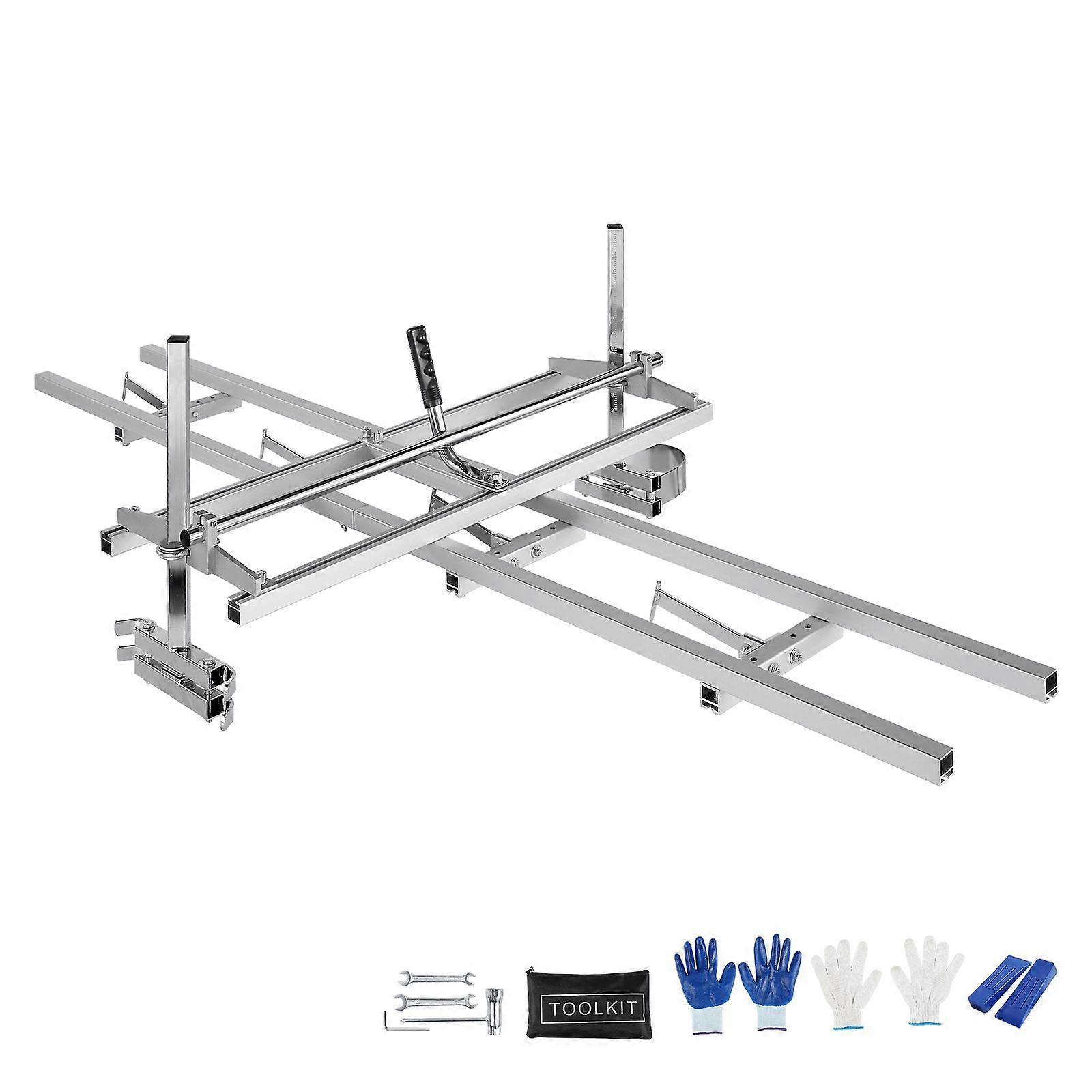 Chainsaw Mill and Rail Mill Guide System, Portable Sawmill 14"-36" Guide Bar, 9ft for Woodworkers and Carpenters