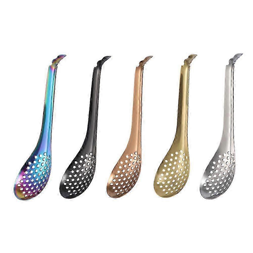 5PCS Stainless Steel Colander Household Creative Kitchen Tool Cooking Spoon