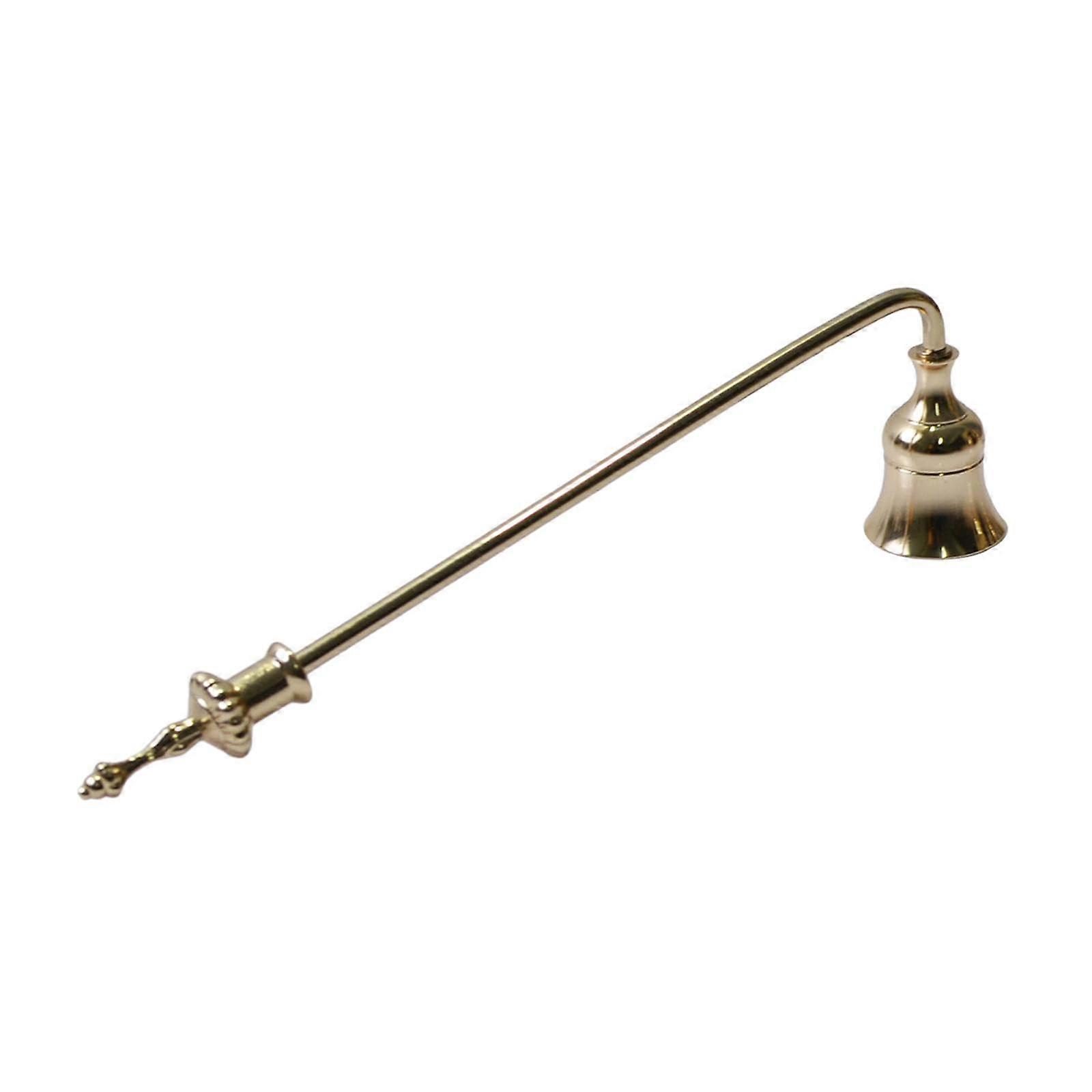 Candle Snuff Tool with Extended Handle in Gold for Safe Candle Extinguishing and Easy Use
