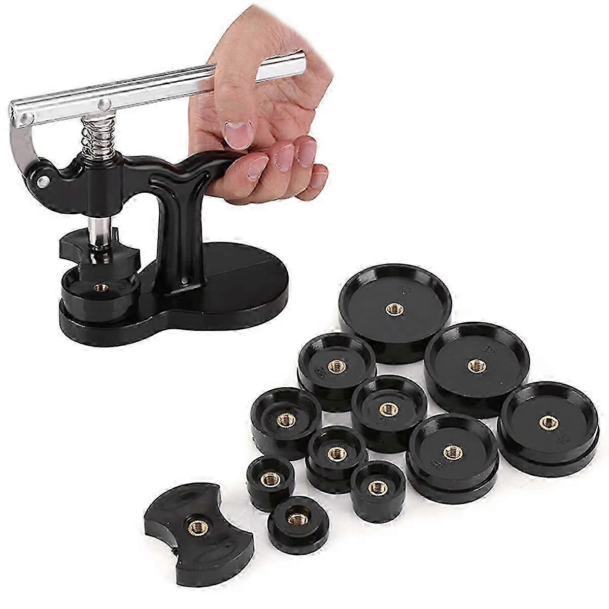 2025 Watch Case Press, Watch Tool For Closing The Watch Back Table 12 Sizes Of Molds