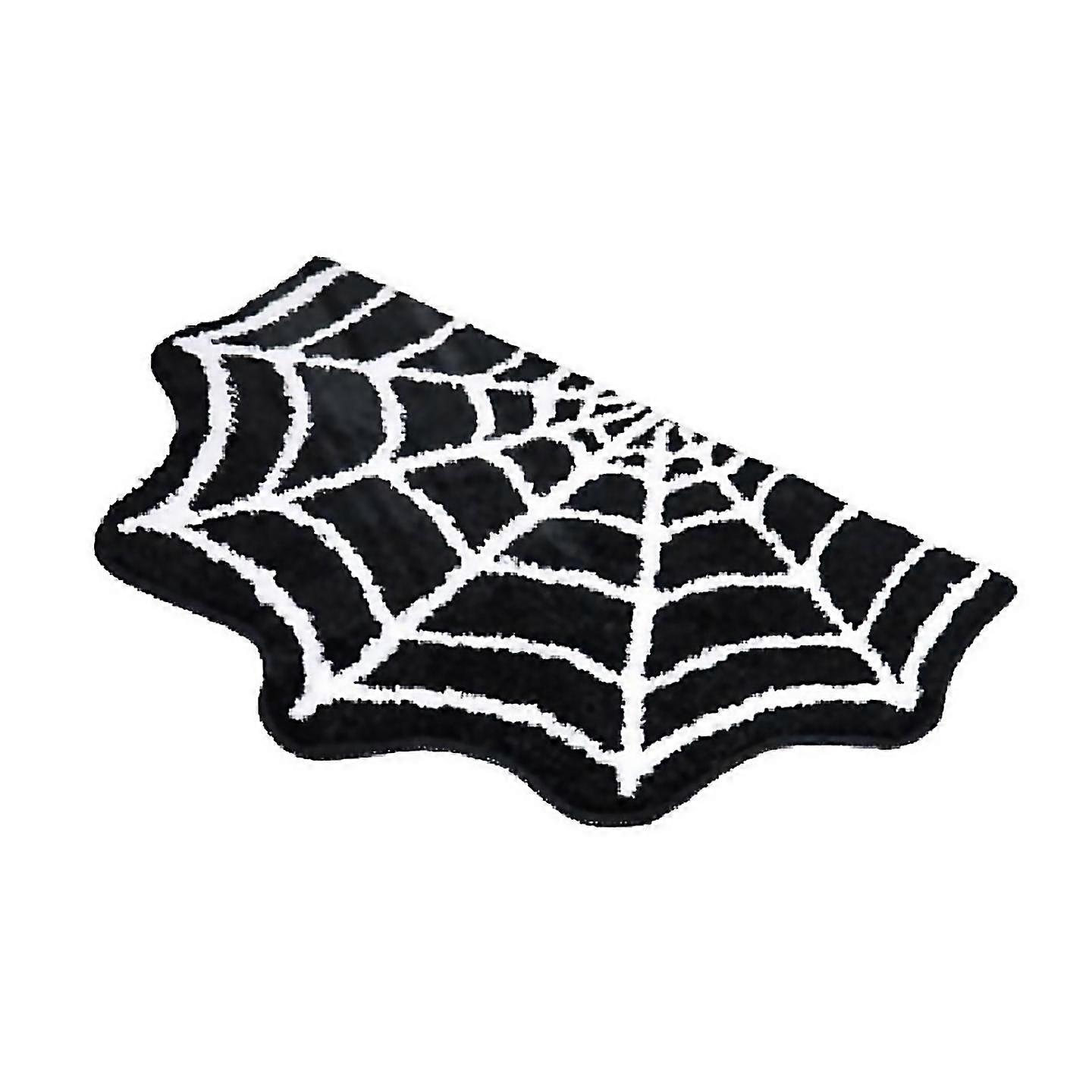 For Spider Web Bath Mat Halloween Bath Mat Non-slip Rugs Spiderweb Rug B