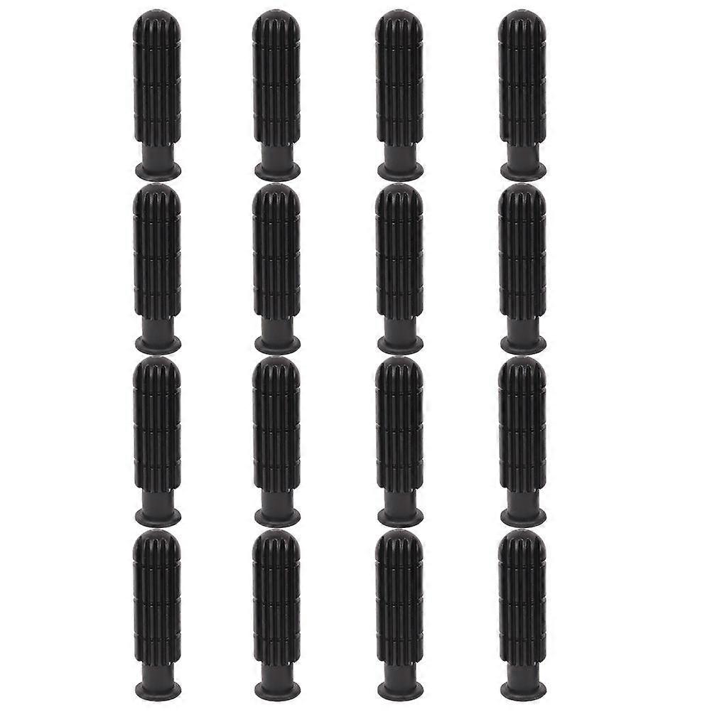 Durable Plastic Football Handles for Playing Compatible with Most Machines 16 Pieces Black