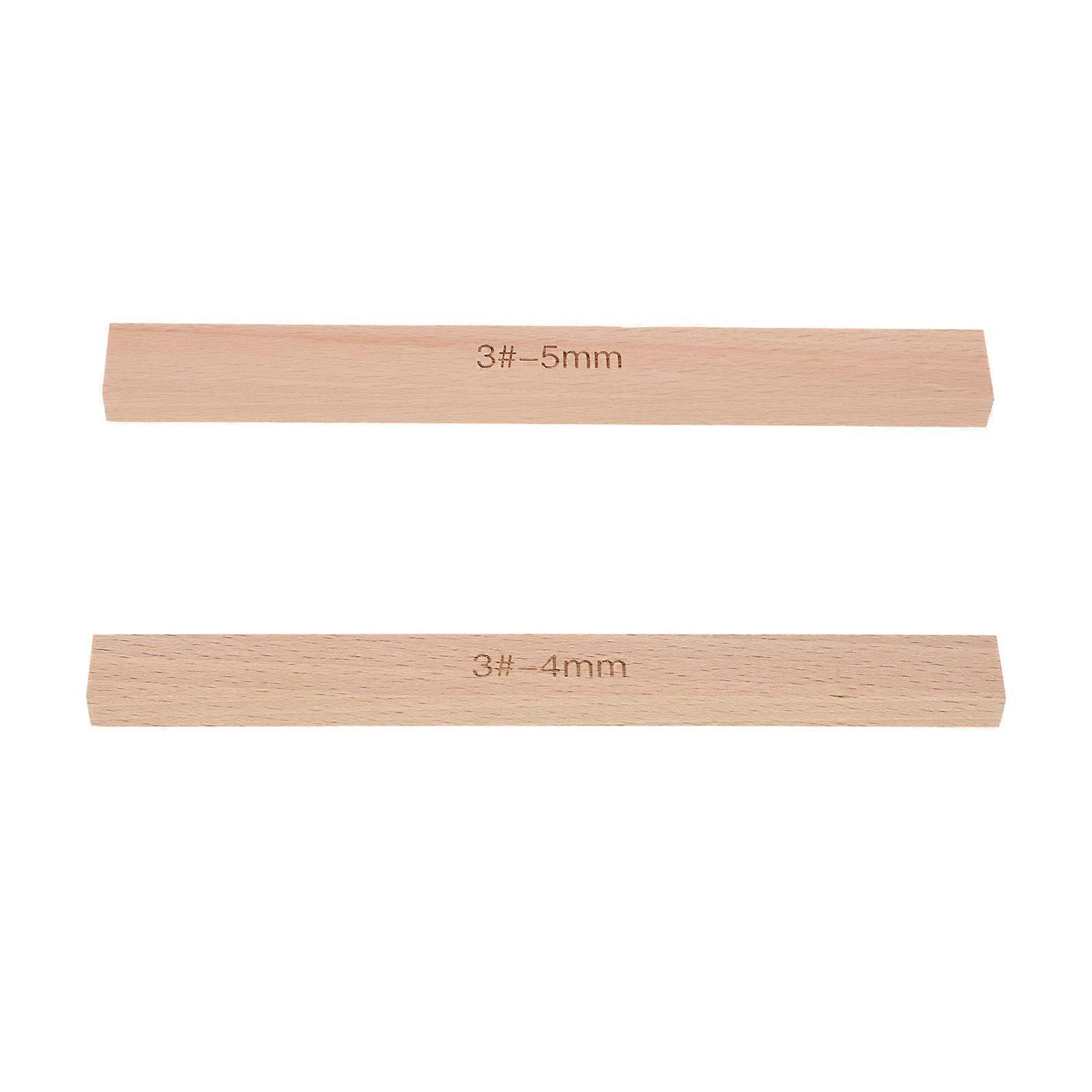 Handmade Crafts Tool Zipper Gluing Ruler Beech Wood Prevent Glue Overflow Leather Goods Production 2Pcs