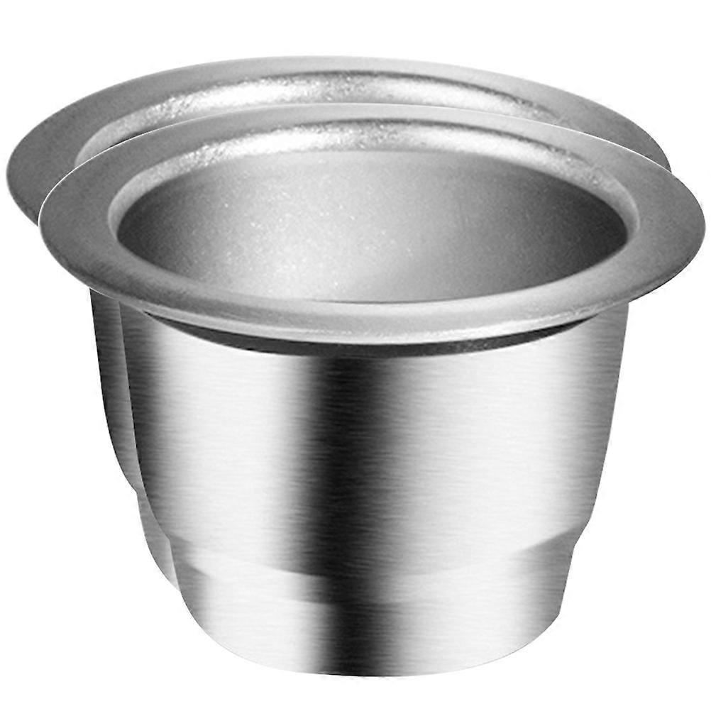 Compact Coffee Strainer Professional Stainless Steel Filter Cup For Coffee Lovers 2Pcs