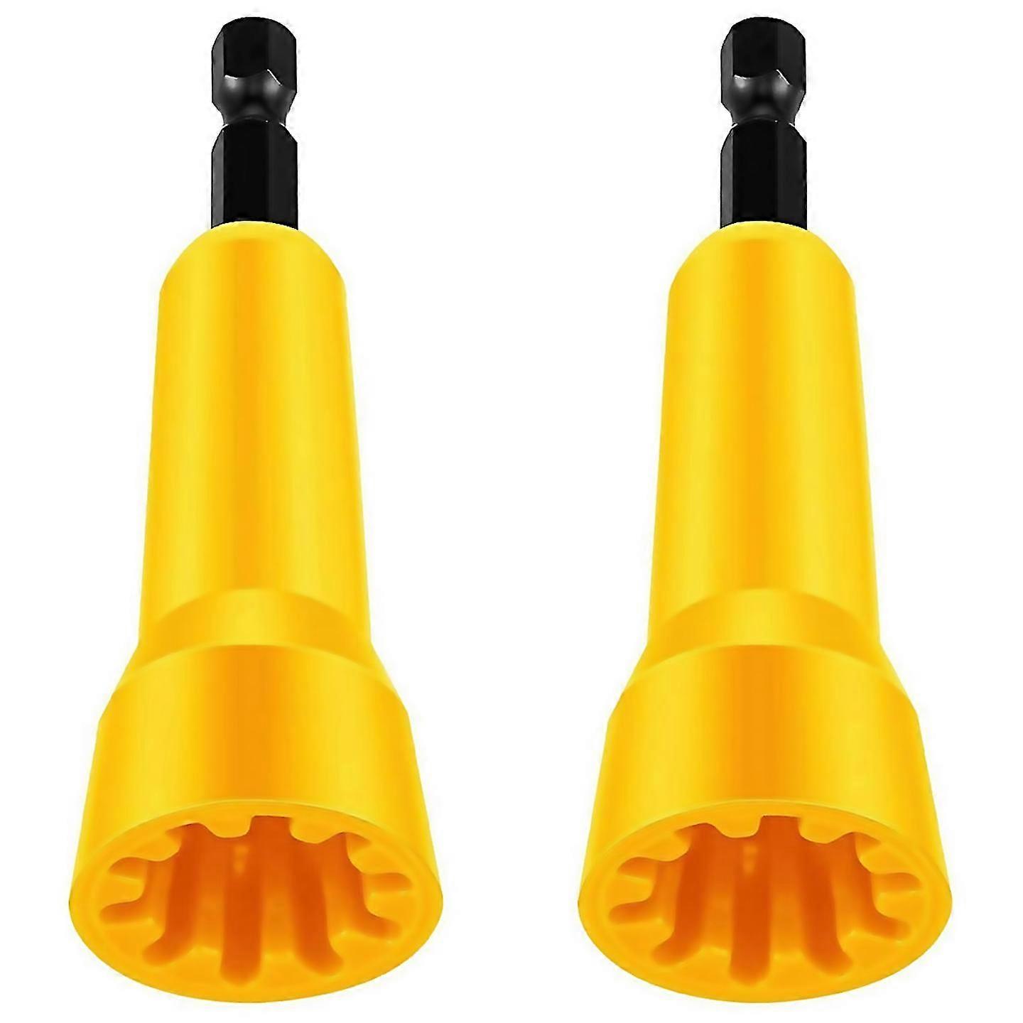 For 2pc Wire Twisting Tool Wire Twister Tool Drill Wire Stripper -yellow