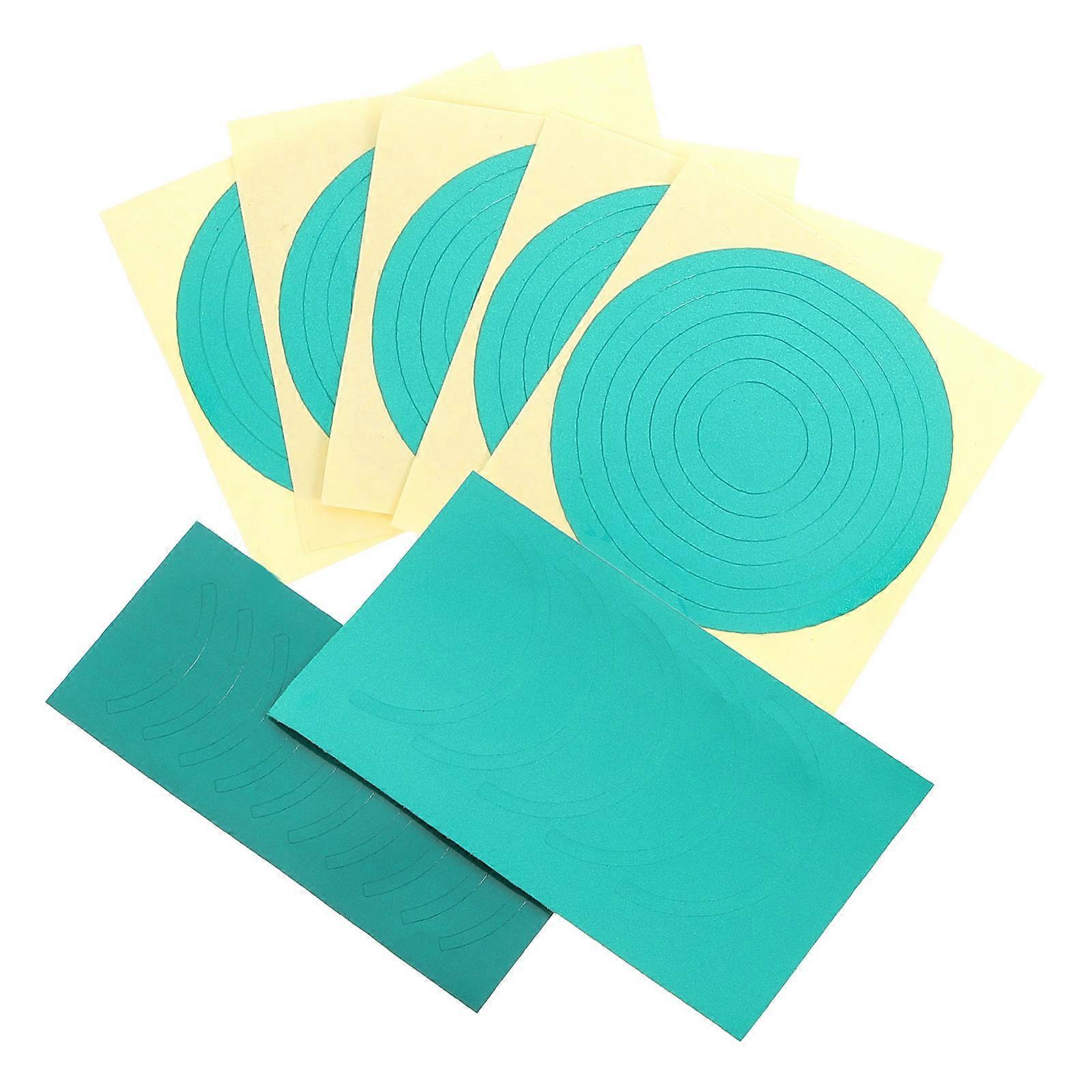7 Sheets Pressure Gauge Labels Adhesive Indicator Decals for Easy Reading Stickers Half Designs Strong Adhesive Use