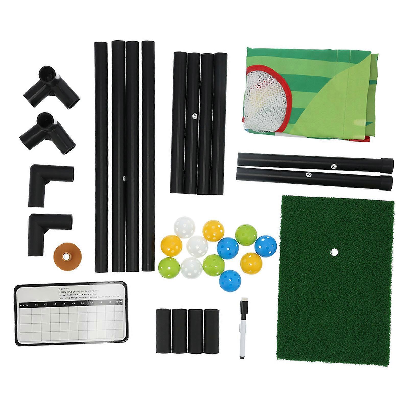 Foldable Golf Practice Cutting Net Golfing Training Hitting Target Mat Practice Supply