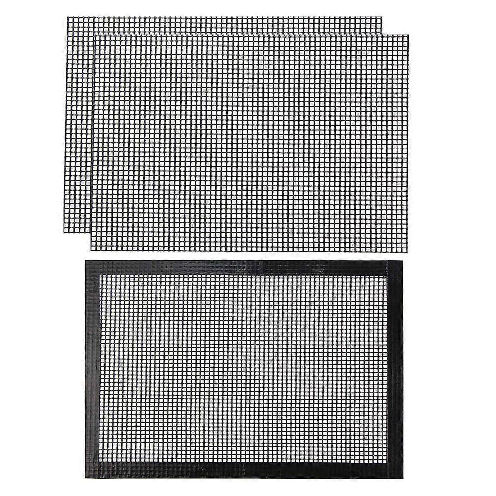 Nonstick Grill Tray Grilling Mats For Outdoor Grill Reusable 40x33cm 3Set