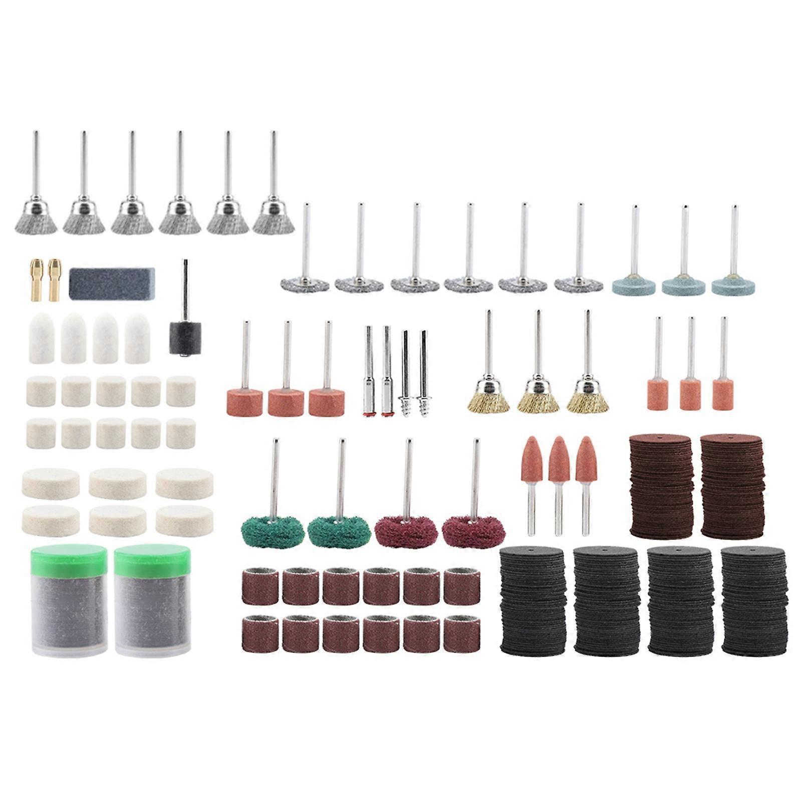 347Pcs Grinding Sanding Polishing Rotary Tool Wheel Accessory Kit Set