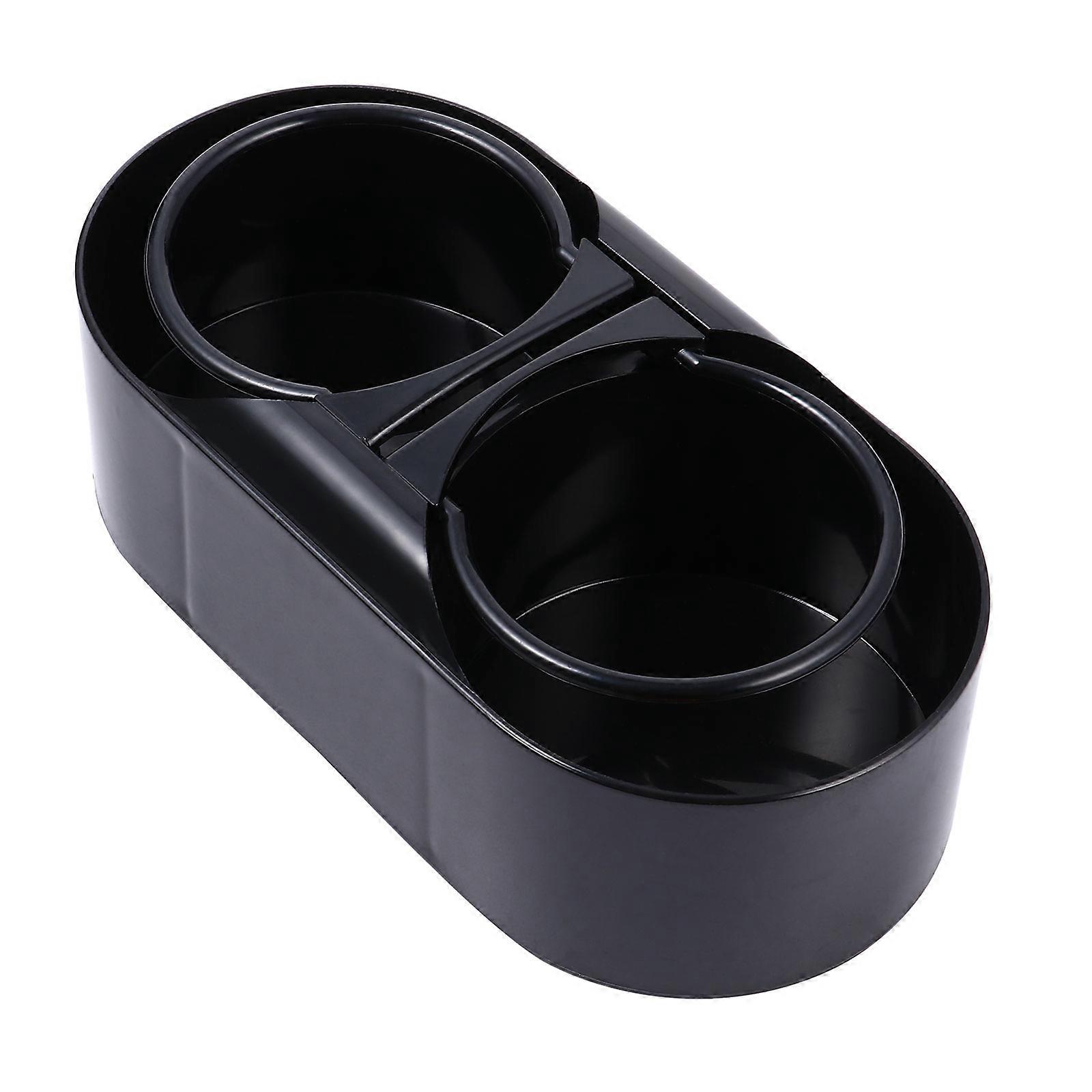 Car Multi-Functional Cup Holder Black Rectangular Waterproof Anti-Skid 1Set
