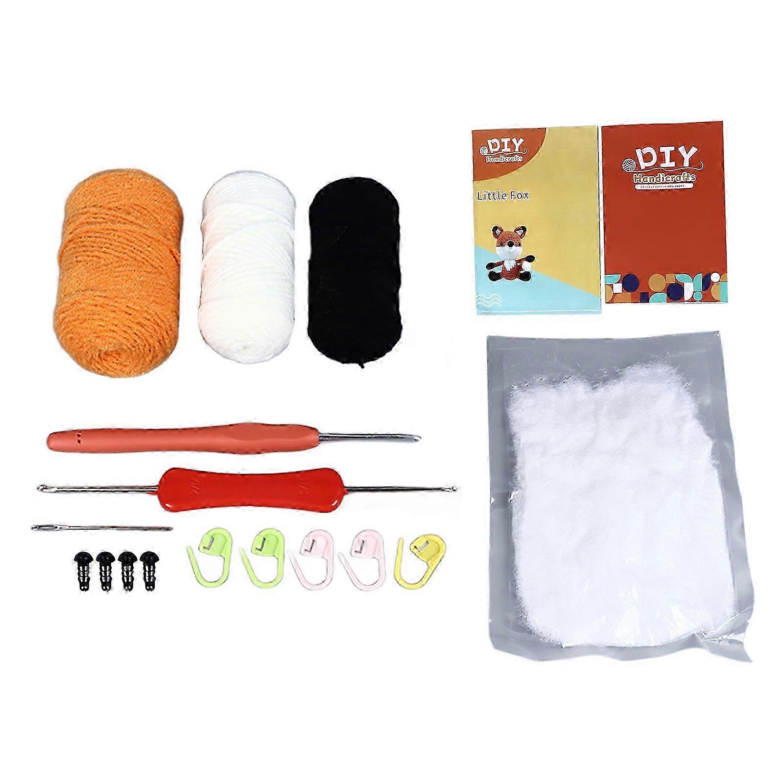 Exquisite Crochet Starter Kit with Step By Step Video Tutorials for DIY Plush Animal Toys