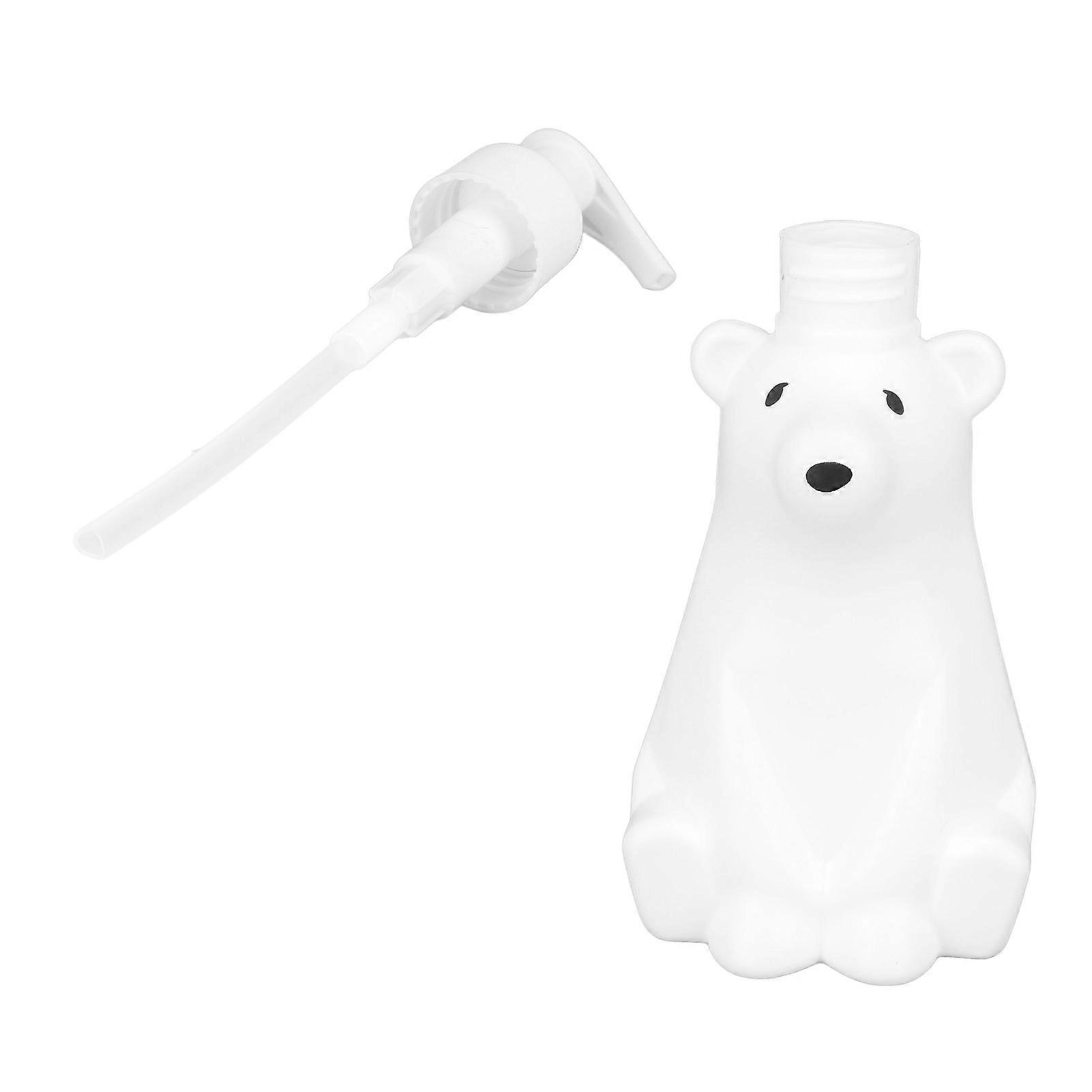 White Bear Style Pump Shampoo Dispenser S 19x8cm White