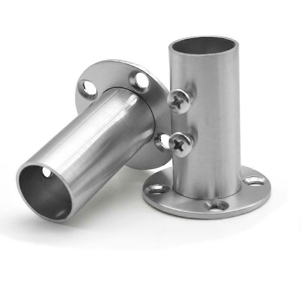 Wardrobe Rail Rod Socket Coloset Pole Socket Homeowners 5x4cm Easy Installation 2Pcs