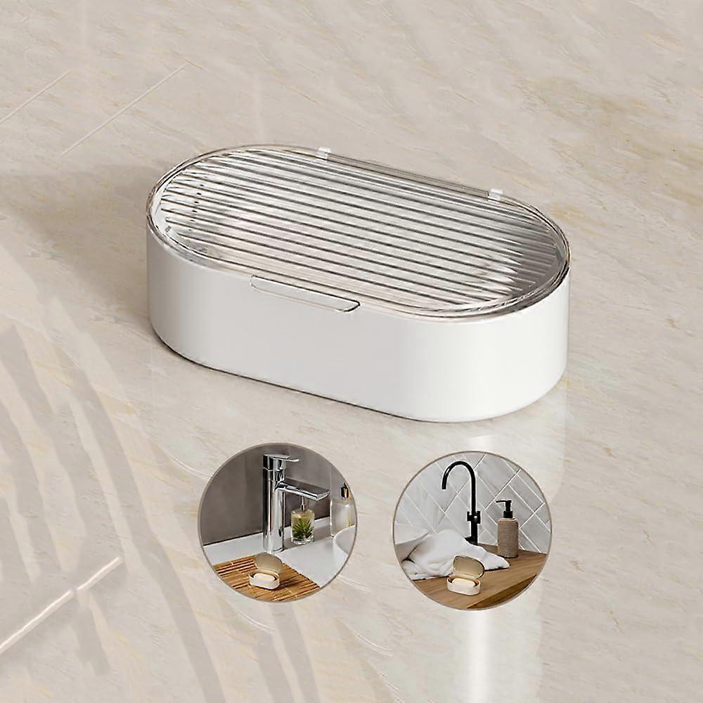 Double Layer Soap Box with Lid, Waterproof Sealed Soap Holder