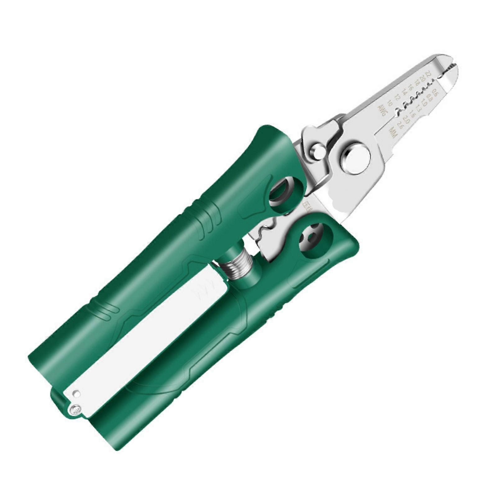 Multifunctional 16 in 1 Wire Stripper Tool Voltages Tester Precisions Cutting for Electrical Projects Multicolor