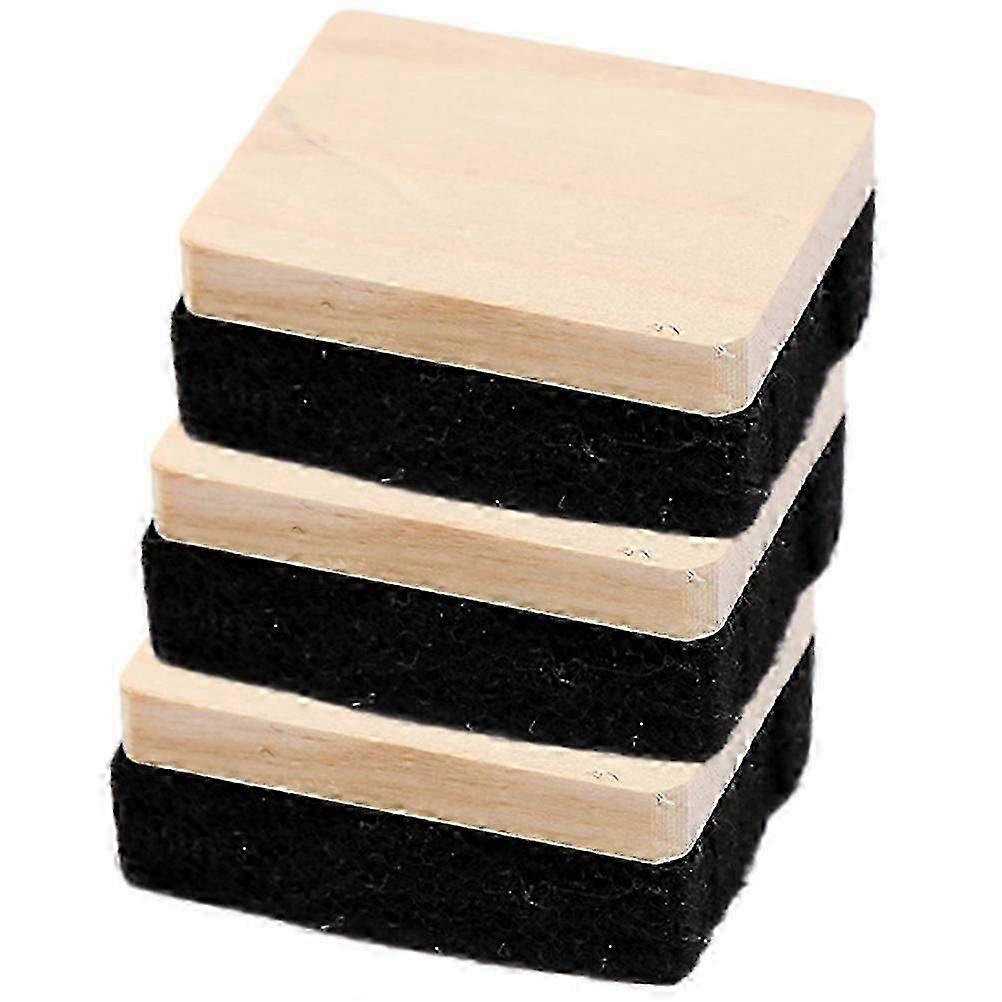 3pcs borrachas de madeira para quadro-negro e quadro branco