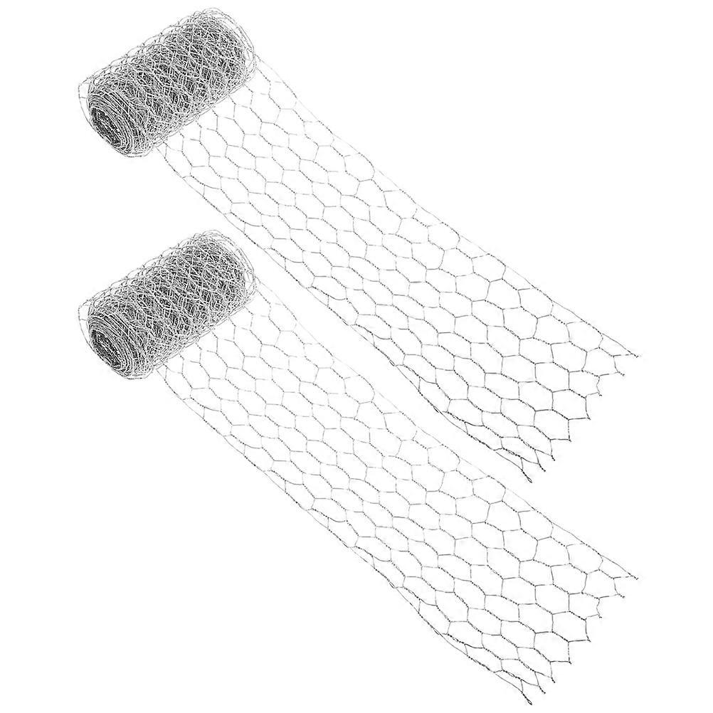 Chicken Wire Mesh Netting for Poultry Made of Sturdy Iron Silver Color Easy to Cut and Bend Fits Any Size