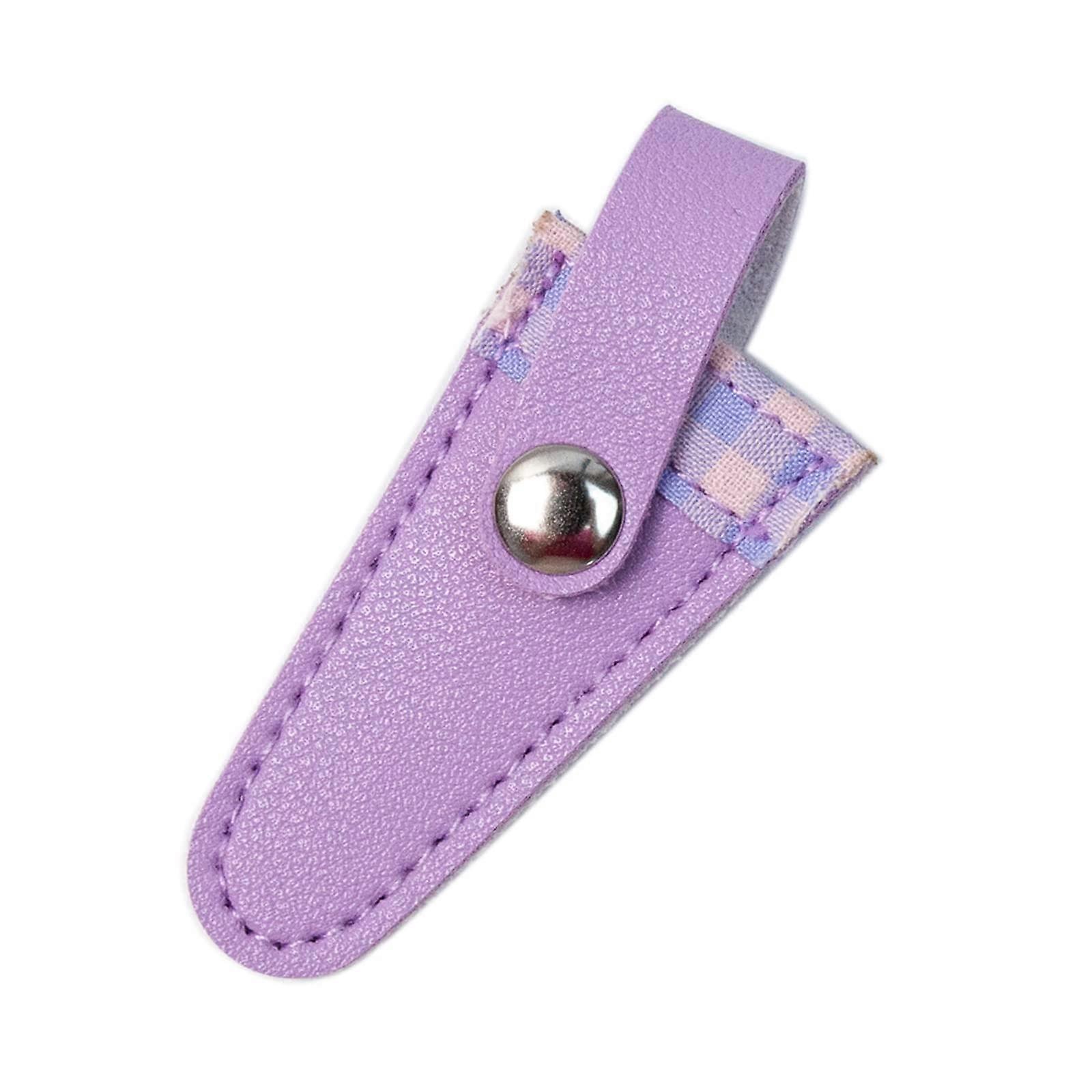 Embroidery Scissors Sheath Cover PU Leather Case Daily Protection for Crafting Scissors, Fits Standard Size