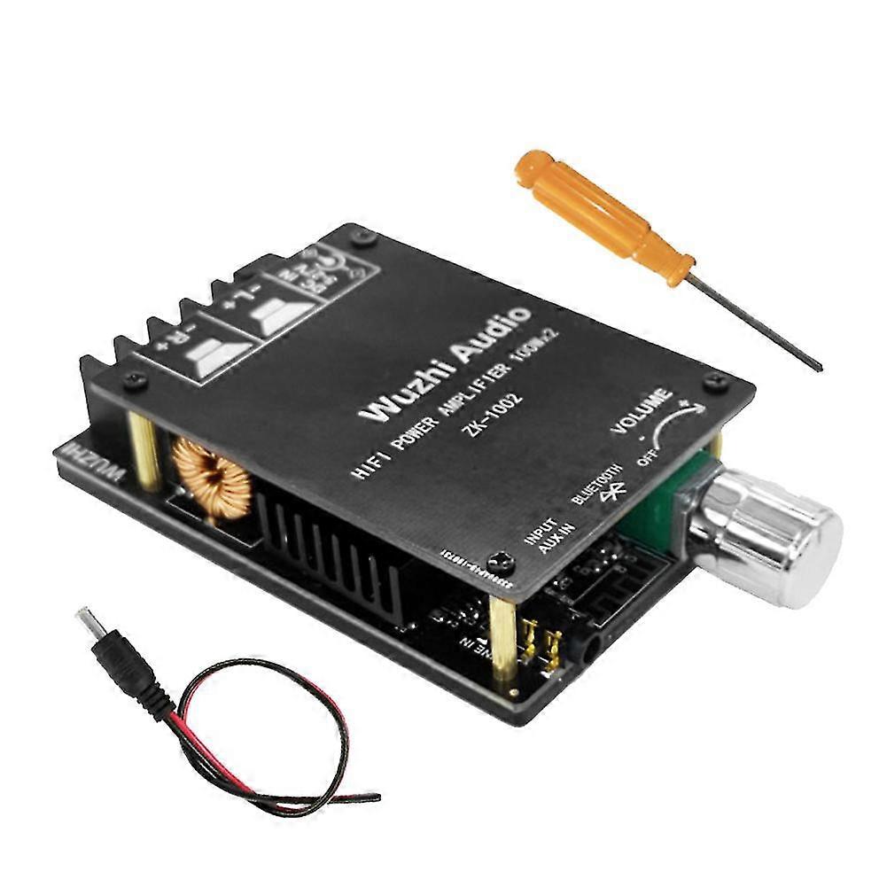 -1002 Bluetooth Digital Amplifier Board with DC Cable TPA3116D2 100W+100W 2-Channel Stereo HIFI Level with Filter