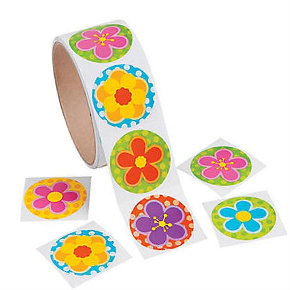 Cartoon Wall Stickers for Kids Birthday Gift Decoration Assorted Color Festive Activities Sealing 3 Rolls