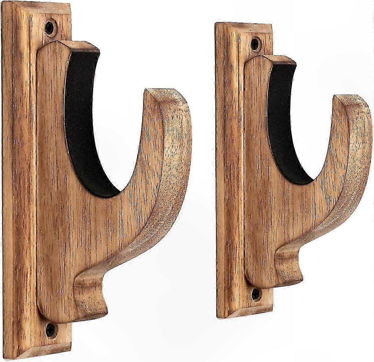 Vintage Solid Wood Wall Mount for Rifle and Sword Display, Rustic Rack for Bow and Gun Storage, Ideal Gift for Men