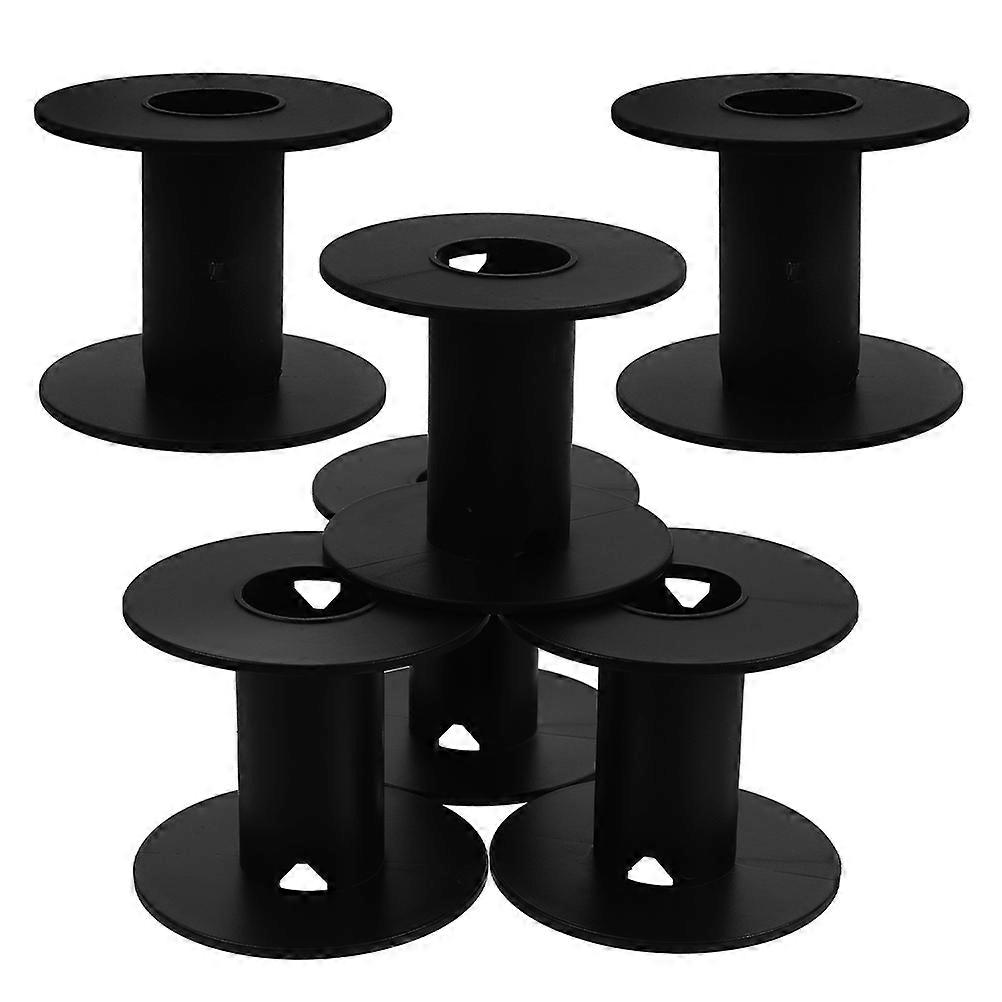 Wire Organization Holder Empty Spool Replacement For Office Use Circular Shape 6Pcs