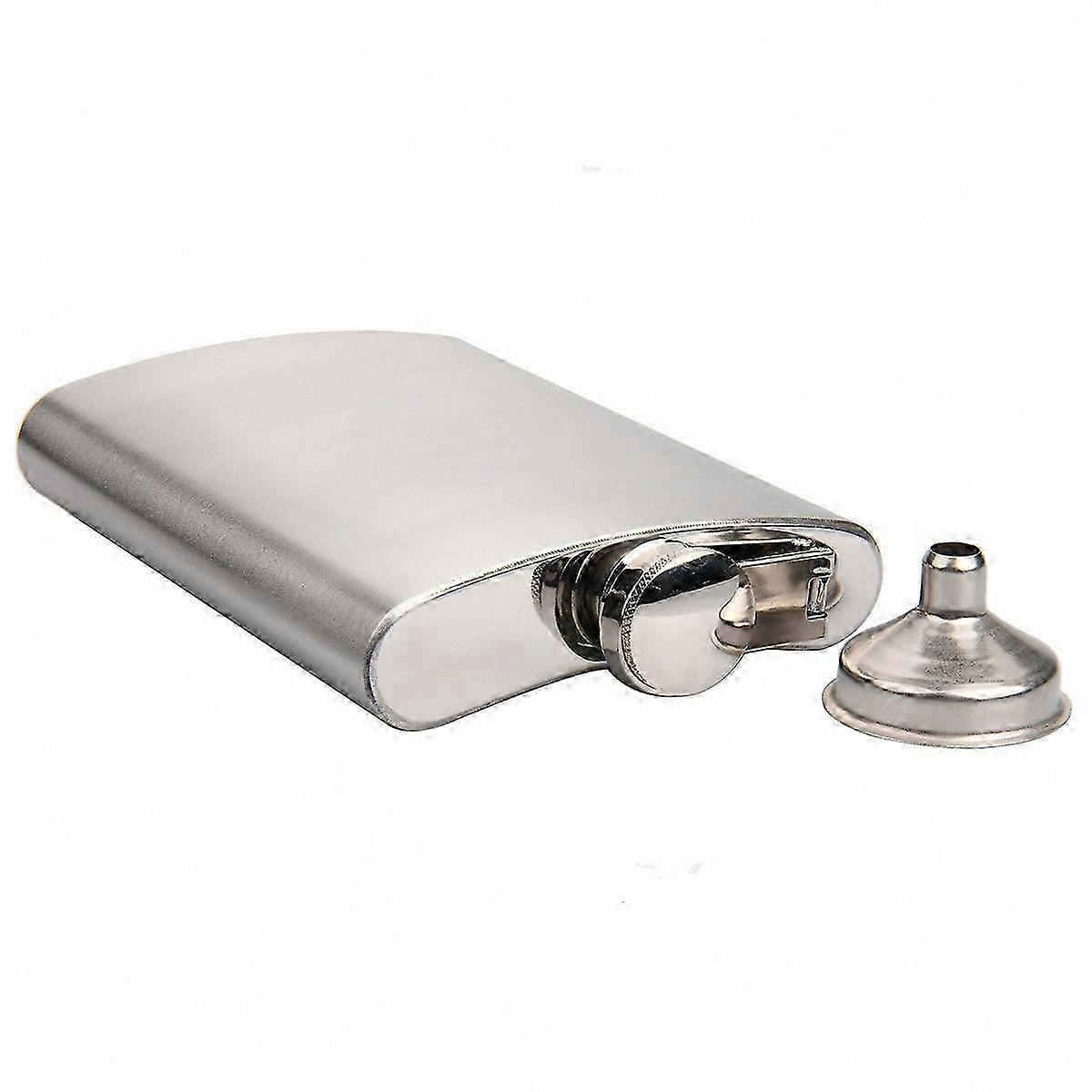8oz Durable Steel Flask with Funnel for Liquor Storage and Portability