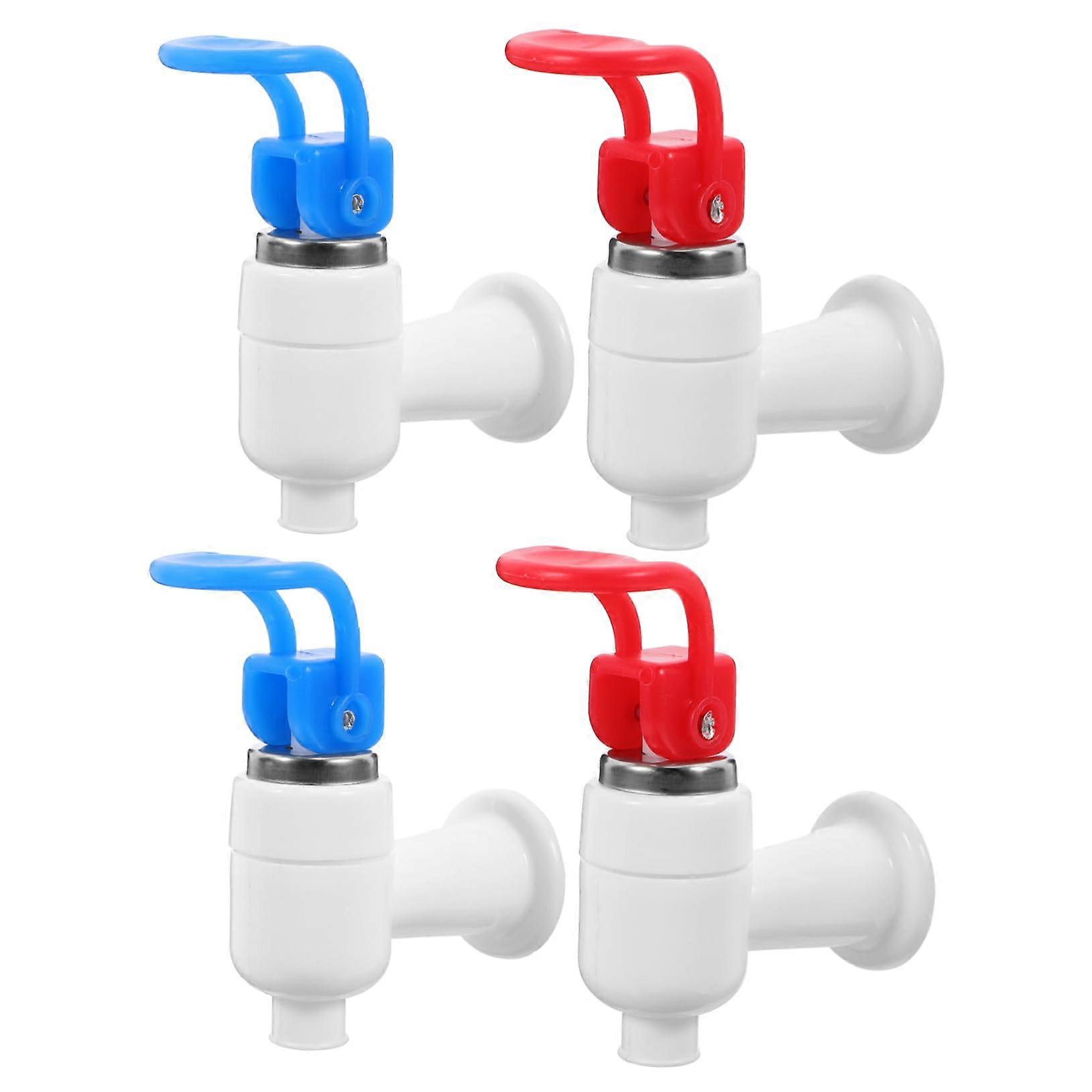 Water Faucet Set 4-Piece, Hand-Operated For Water Dispensers And Rain Barrels, Quality Seal, Easy Install, Quiet Use