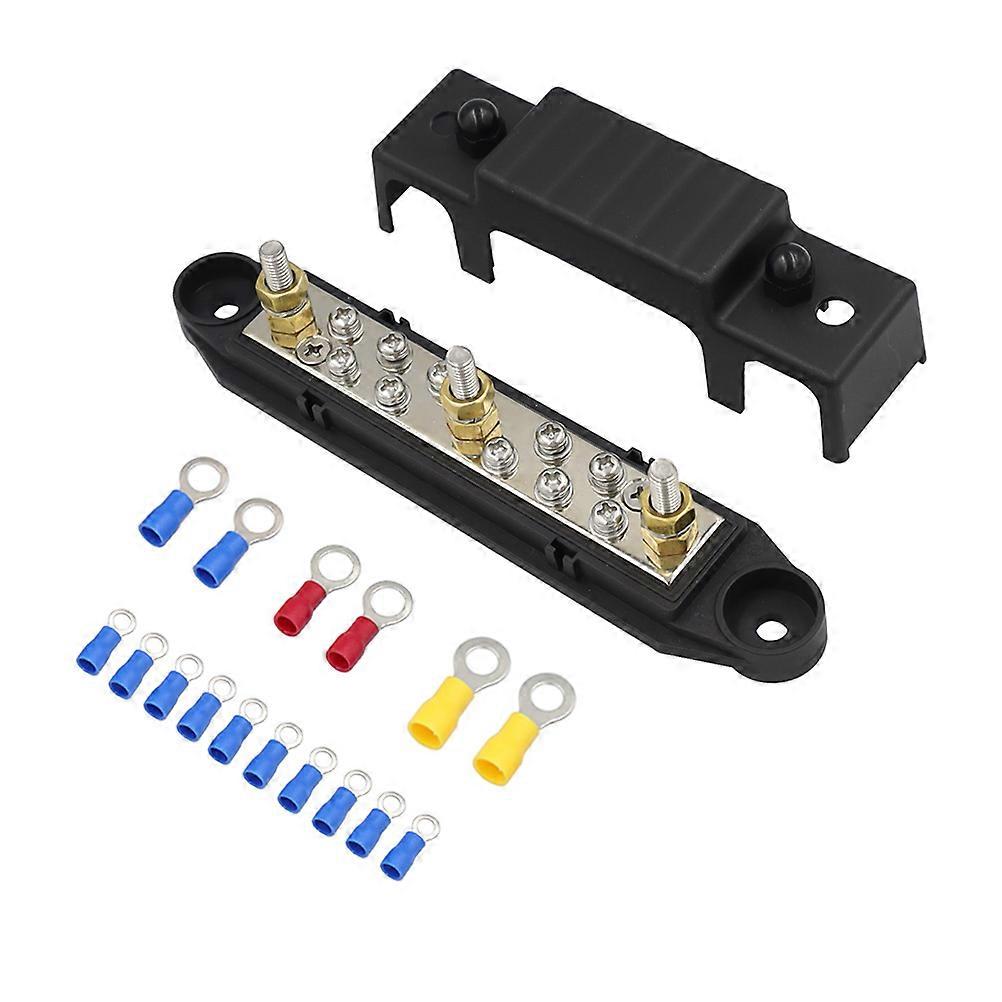 Terminal Bus Power Distribution Block With Terminal For Marine Environments Zinc Alloy 17-Pcs