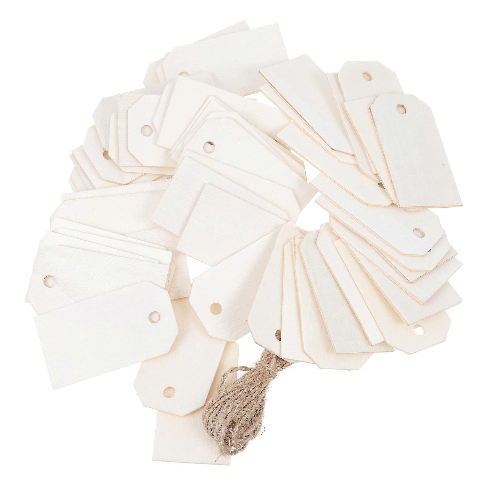 White Synthetic Material Jewelry Price Tags for Store Display with Smooth Edges and Design 2 Sets