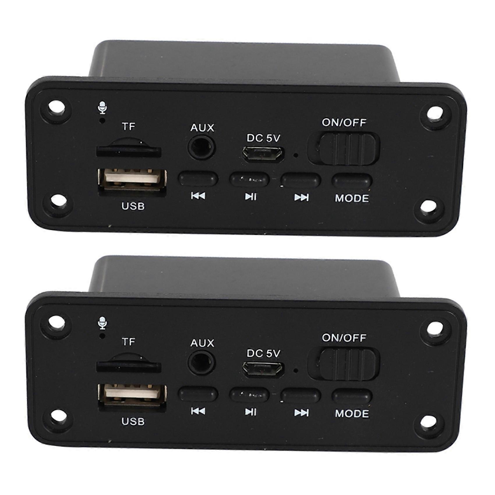 2X Hands-Free MP3 Player Decoder Board 2 x 3W Amplifier DC 5V MP3 WMA Wireless Bluetooth 5.0 Decoder