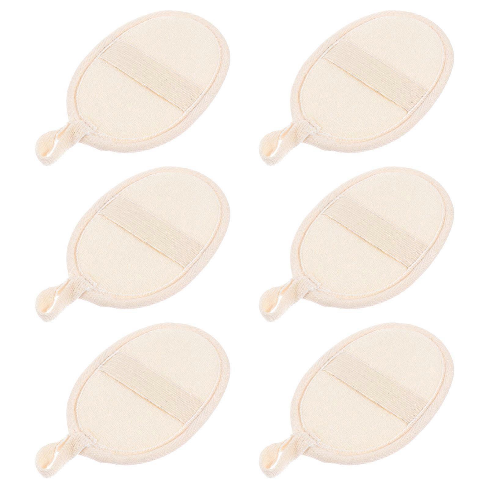 Exfoliating Pads For Body Loofah Bath Towels Bathing Massage Rectangular 6Pcs